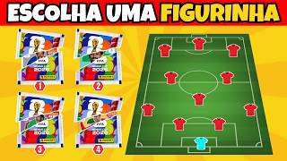 ⚽ Monte seu Time com as Figurinhas da Copa 🏆 | Jogo das Escolhas | Detona Quiz