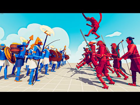 DYNASTY TEAM vs EGYPT TEAM | TABS Totally Accurate Battle Simulator