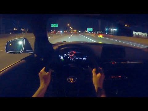 2021 Toyota GR Supra 2.0 - POV Night Drive (Binaural Audio)