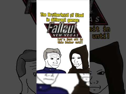 The Brotherhood of Steel in Different fallout Games be like: #fallout #memes #shorts