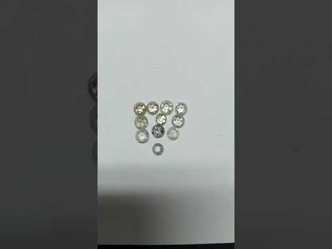 Natural rose cut diamond milky shape, size: 3.5mm to 4.50mm