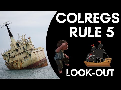 COLREGS rule 5 : look-out| Best trick to memorize rule 5 ROR rules of the road| rule 5 with examples