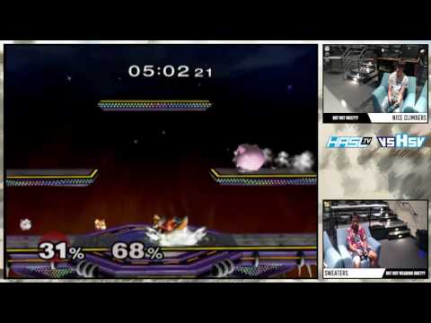 vsHsv s1e7 – Nice Climbers (Jigglypuff) vs Sweaters (Fox) – Winners Bracket – Melee