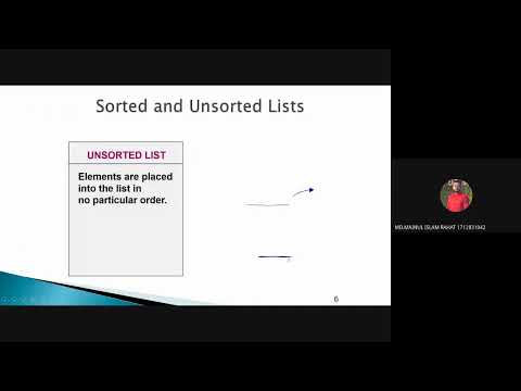 Data Structures Algorithms Class 3 Unsorted List Array Based