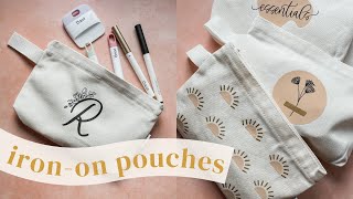 DIY Iron On Bags with Cricut Vinyl ☀︎ Layering Designs!