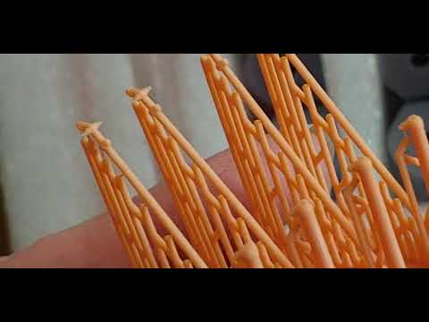 New from China 3D prints! The bow crane, crane arms, deck bulkhead for a 1/200 Trumpeter Titanic kit