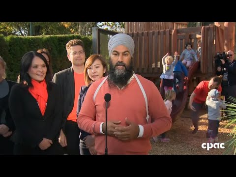 Jagmeet Singh pledges $10 billion for new child-care spots