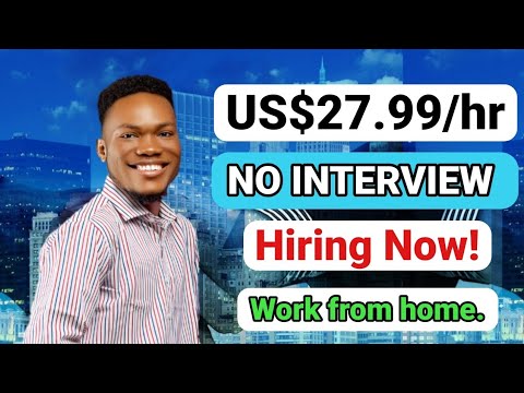 Job Hiring Now | Get paid $29.99/hr |No INTERVIEW, Typing. high paying jobs