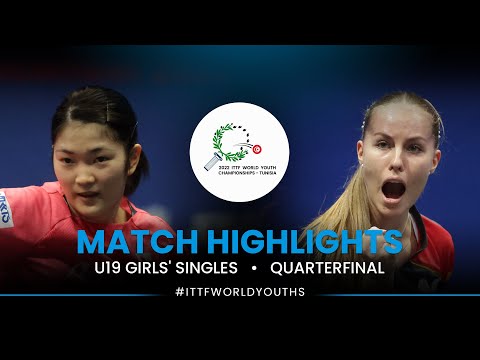 Miyuu Kihara vs Annett Kaufmann | U19 Girls' Singles QF | ITTF World Youth Championships 2022