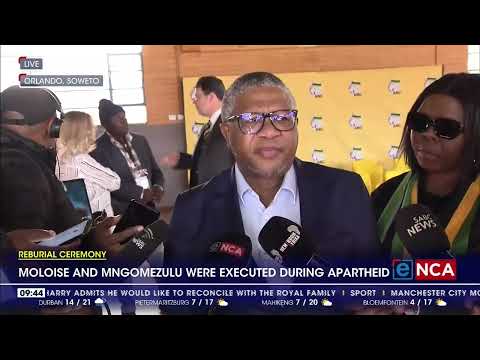 Reburial ceremony of Benjamin Moloise and Abram Mngomezulu