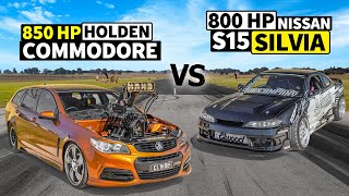 THIS vs THAT Down Under! 850hp Burnout Monster vs 800hp Pro Drift S15 
