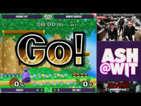 Ferocitii (Peach) vs WIT | ORLY (Falcon) - ASH@WIT #107 Melee Winner's Quarters