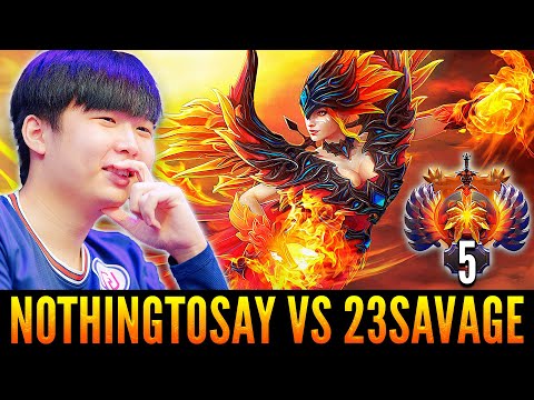 NOTHINGTOSAY Lina vs 23SAVAGE Chaos Knight - What a Game - Dota 2 Highlights