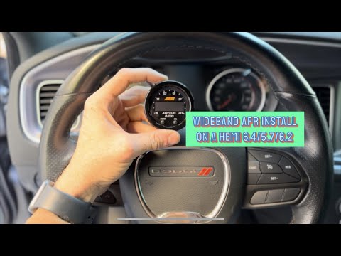 WIDEBAND AFR Gauge INSTALL || HOW TO || Hemi AFR GAUGE Wire Up Install/Location with Headers + RUNS