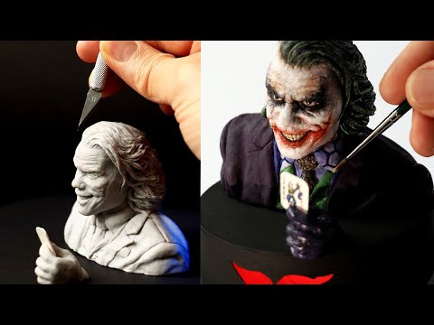 Sculpting The JOKER | The Dark Knight - Timelapse