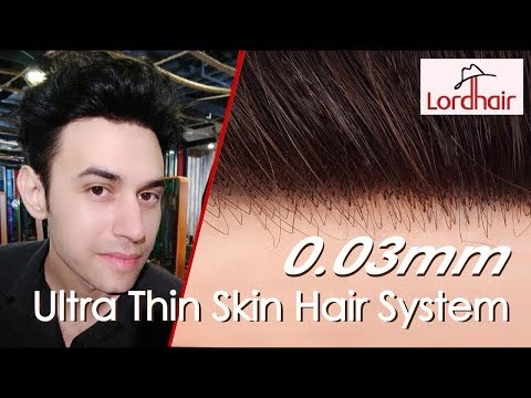 0.03mm Ultra Thin Skin V-looped Stock Hairpieces for Men | Lordhair 
