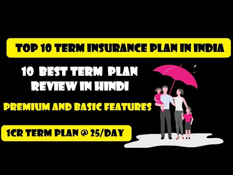 TOP 10 TERM LIFE INSURANCE PLAN REVIEW IN HINDI  || PREMIUM AND BASIC FEATURES