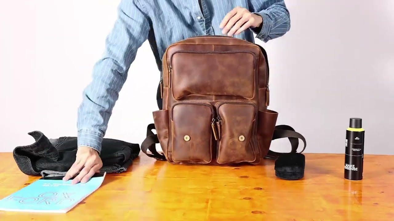 The Compact | Leather Backpack from The Real Leather Company