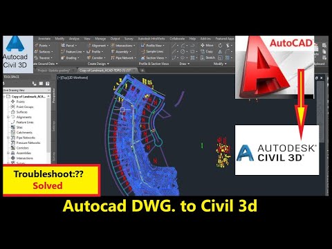 How to Work Efficiently with AutoCAD file into Civil 3d | Convert AutoCAD File into AutoCAD Civil 3d