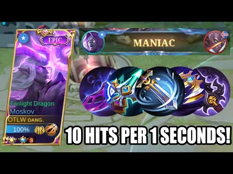 TOP SUPREME MOSKOV! FULL ATTACK SPEED BUILD! 10 HITS PER 1 SECOND?! MLBB