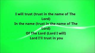Fred Hammond - I Will Trust (Lyrics)