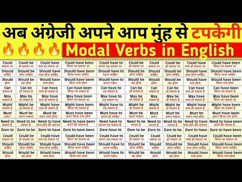 Learn All Modal Auxiliary Verb | modal verbs in english | Modal Verbs