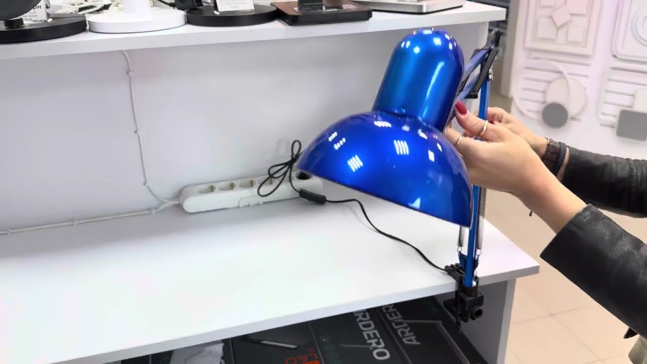 Настільна лампа на струбцині LOGA LIGHT CL-607 Волошка