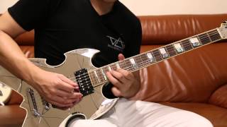 Video thumbnail for Paul Stanley　Silvertone （シルバートーン） Apocalypse Model PS-AP5 by T Kazufumi