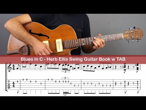 Blues in C - Herb Ellis Swing Guitar Book w TAB