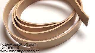 Kožený pásek přírodní (2-2,5mm)