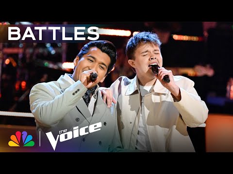 Lucas Beltran & Max Cooper III Croon a Velvety "It's a Beautiful Day" Duet | The Voice Battles | NBC