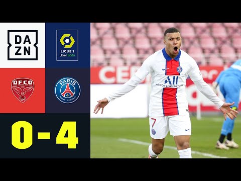 Mbappé doppelt - PSG glänzt auch wieder in der Liga: Dijon - PSG 0:4 | Ligue 1 | DAZN Highlights
