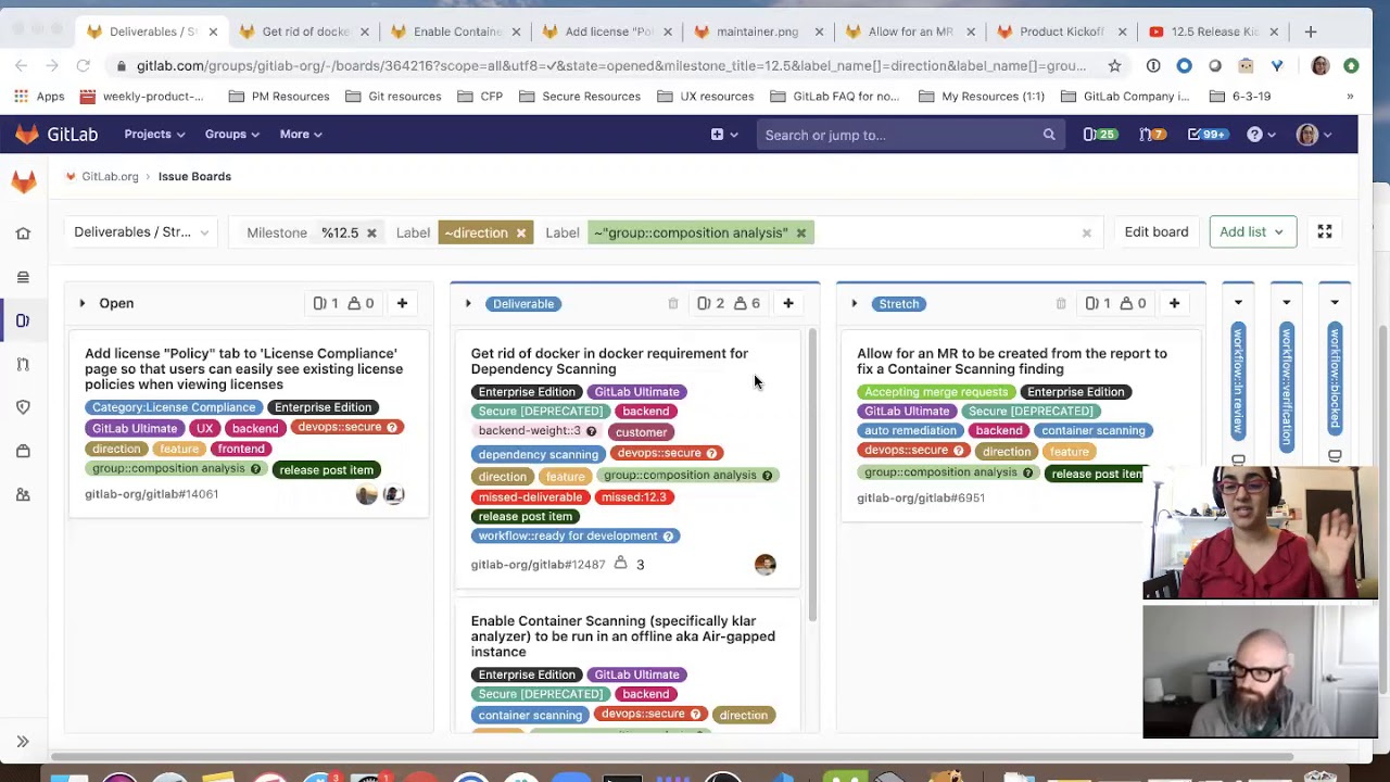GitLab 12.5 Kickoff - Secure:Software Composition Analysis