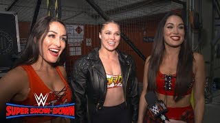 Ronda Rousey &amp; The Bella Twins celebrate &quot;mini Melbourne &#39;Mania&quot;: WWE Exclusive, Oct. 6, 2018