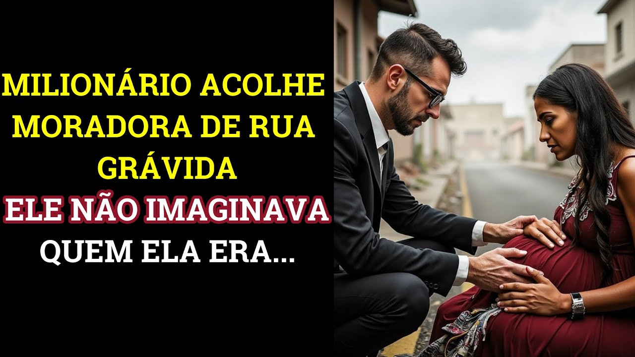 Milionário acolhe moradora de rua Grávida, ele não Imaginava quem Ela era...