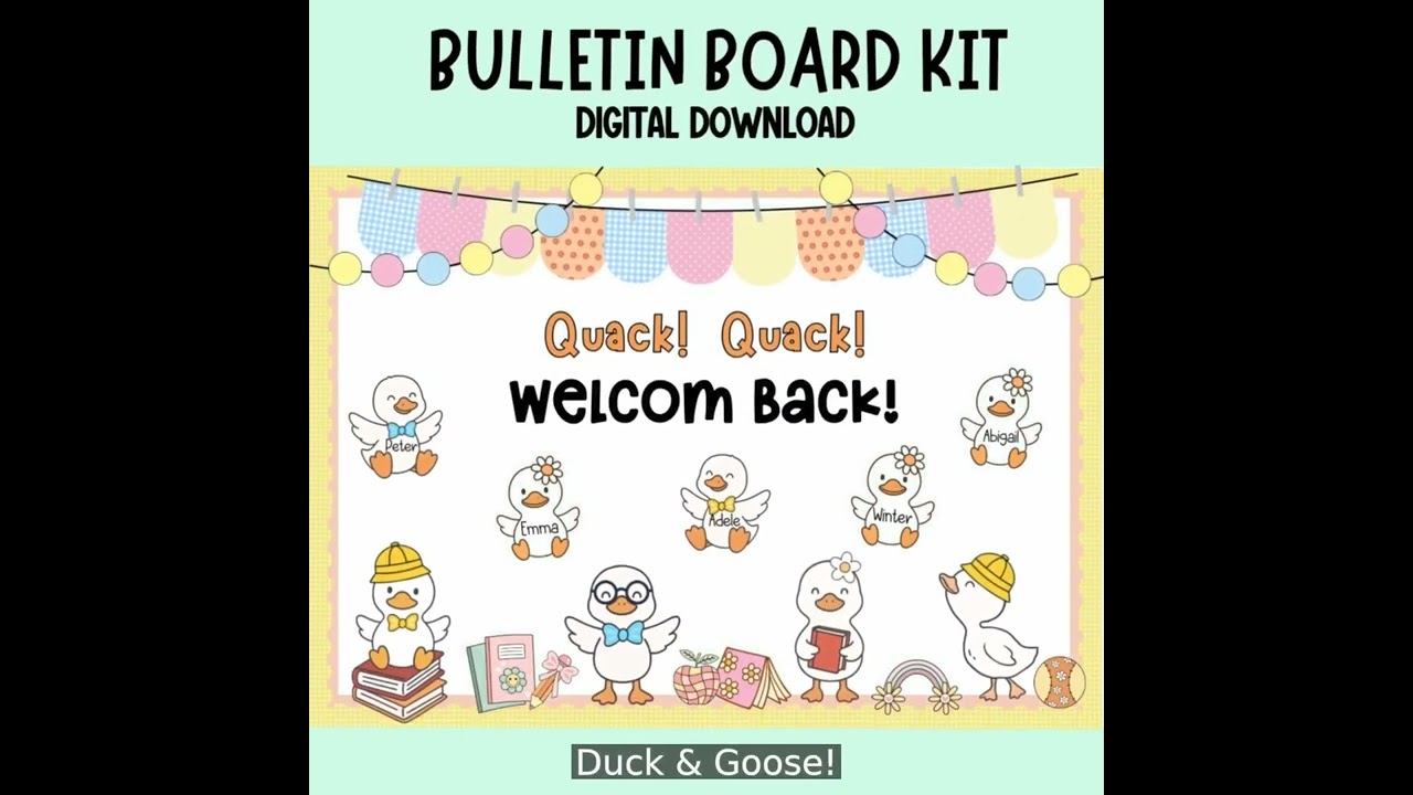 Welcome Back to School! Bulletin Board Ideas & Classroom Decor | Editable Back to School Kit