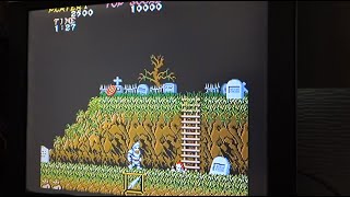 Ghosts N' Goblins (1985) Capcom: Arcade Gameplay (Actual Hardware)