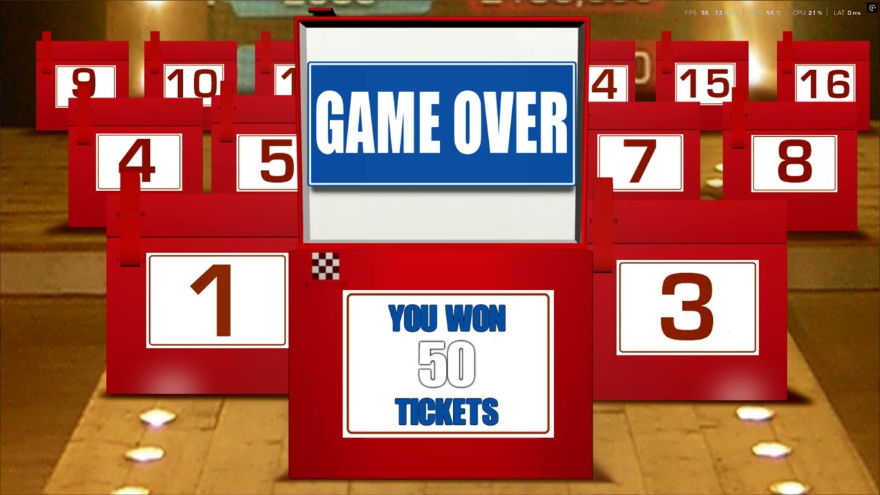 DEAL OR NO DEAL UK VER GAMEPLAY TICKETS TEKNOARROT 2025 UK ARCADES 4K