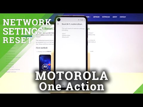 How to Reset Network Settings in MOTOROLA One Action – Restore Network Defaults