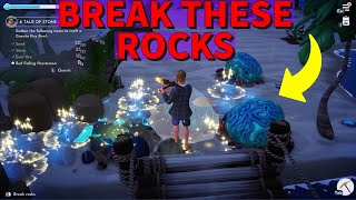 Disney Dreamlight How To Break The Blue Rocks On Dazzling Beach
