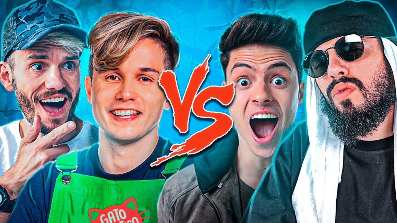 Brancoala e Gato Galáctico Vs. Enaldinho e Mussa - Batalha de Youtubers