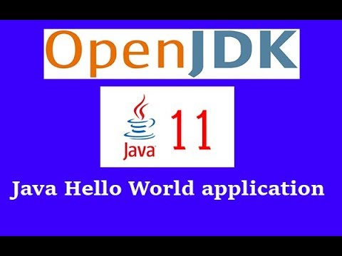 Java Hello World Application Openjdk