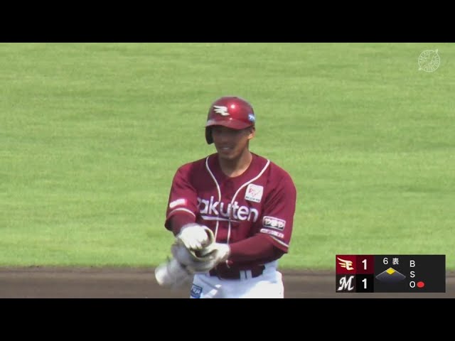 【ファーム】攻守で活躍!! イーグルス・堀内謙伍 勝ち越しのタイムリー2ベースヒットを放つ!!  2024年7月28日 千葉ロッテマリーンズ 対 東北楽天ゴールデンイーグルス