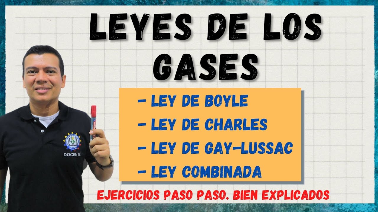 LEYES DE LOS GASES. LEY DE BOYLE, CHARLES, GAY-LASSAC, COMBINADA Y GASES IDEALES
