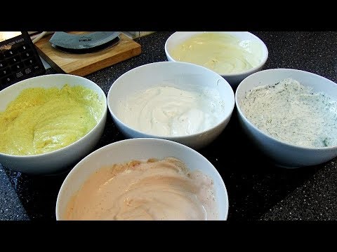 REZEPT: RACLETTE & FONDUE -  5 DIPS/SAUCEN IN 5 MINUTEN - schnell & einfach selber machen!