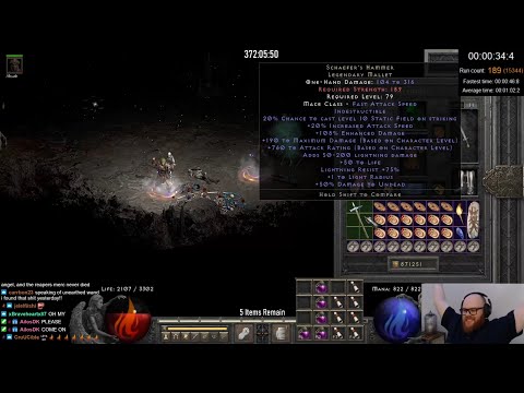 D2R Solo Self Found Holy Grail - Schaefer's Hammer Find day41