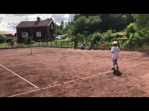 Tennis med Eric, 8 år