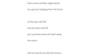 Tea Party   A Slight Attack Şarkı Sözü