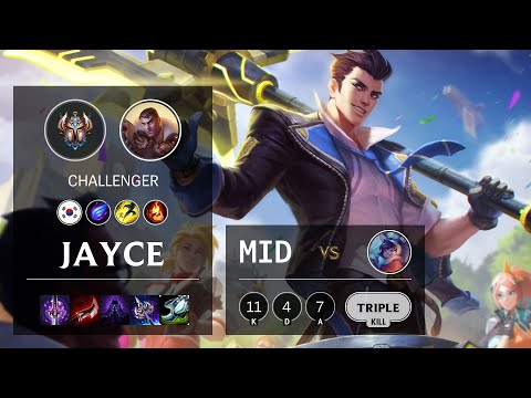 Jayce Mid vs Nunu & Willump - KR Challenger Patch 10.16