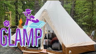 Glamping Done Right In The Ozark Trail 15x15 Bell Tent | Beautiful Sunset Janes Island MD | Site #18